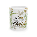 "All Things Through Christ" Premium Full-Wrap Ceramic Mug | Christian Dove Ceramic